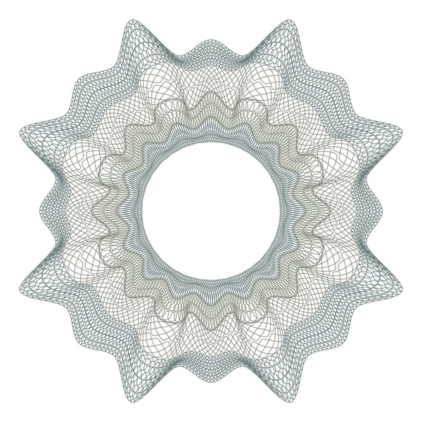 Guilloche tasarım sertifikası, diploma ve banka notu için dekoratif unsur