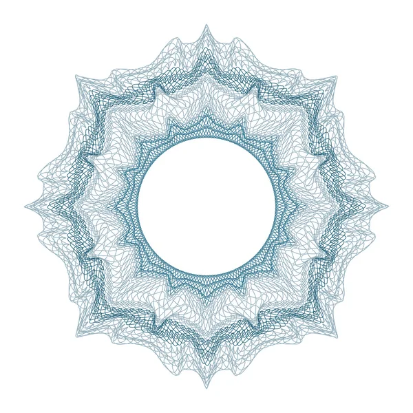 Guilloche tasarım sertifikası, diploma ve banka notu için dekoratif unsur