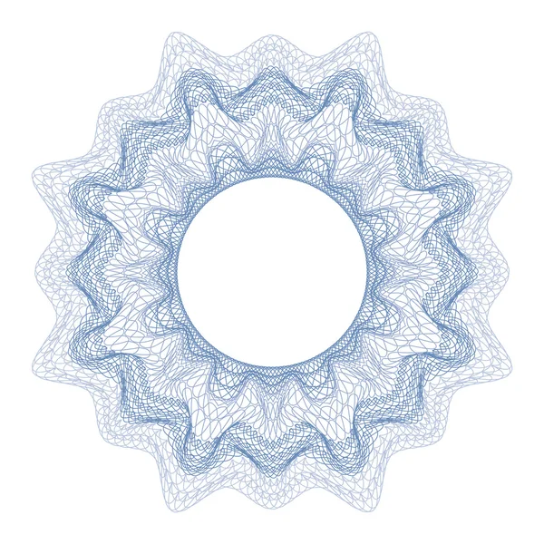 Guilloche tasarım sertifikası, diploma ve banka notu için dekoratif unsur