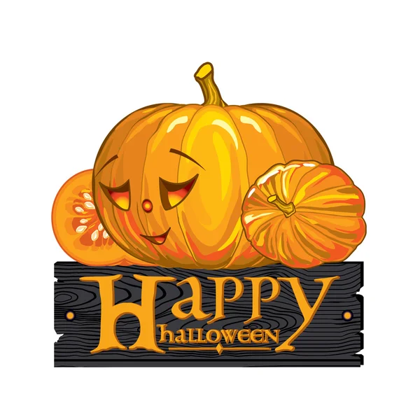 Félicitations avec vacances Halloween — Image vectorielle