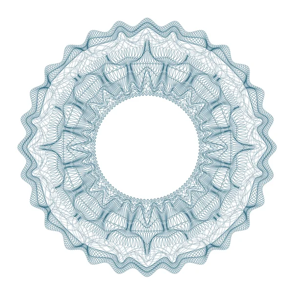 Guilloche tasarım sertifikası, diploma ve banka notu için dekoratif unsur