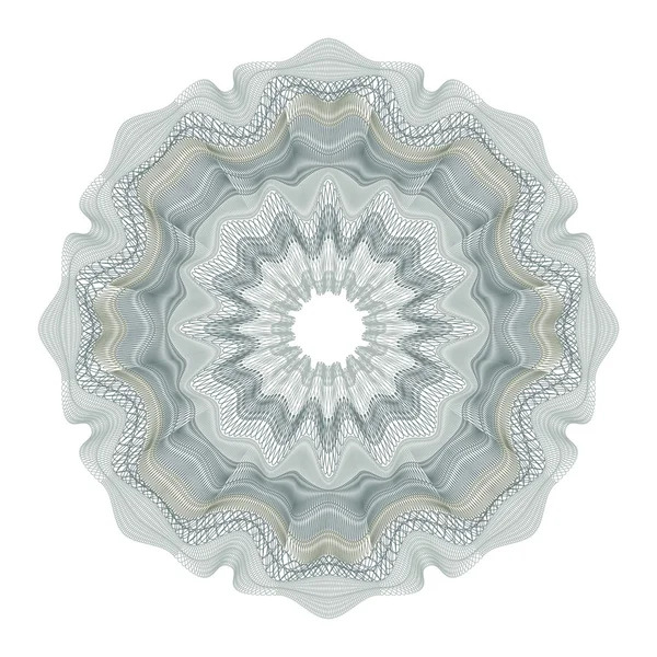 Guilloche tasarım sertifikası, diploma ve banka notu için dekoratif unsur