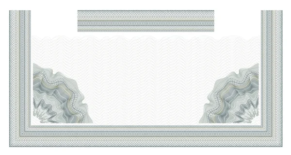 Guilloche tasarım sertifikası, diploma ve banka notu için dekoratif unsur