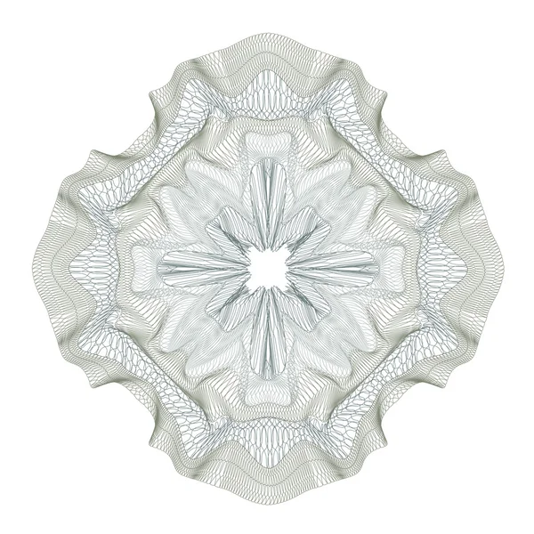 Guilloche tasarım sertifikası, diploma ve banka notu için dekoratif unsur