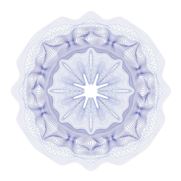 Guilloche tasarım sertifikası, diploma ve banka notu için dekoratif unsur