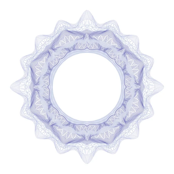 Guilloche tasarım sertifikası, diploma ve banka notu için dekoratif unsur