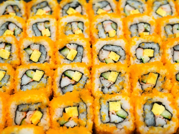 Sushi california roll. Traditional fresh japanese food \