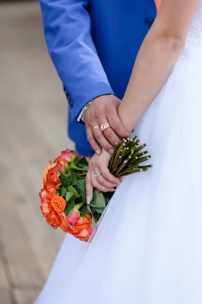 Mooi boeket van verschillende kleuren — Stockfoto