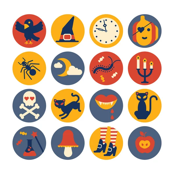 Halloween pictogrammen — Stockvector