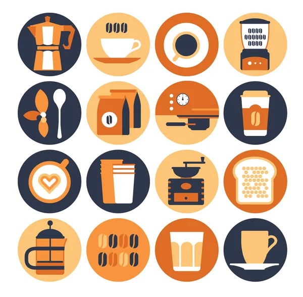 Conjunto de iconos Coffeeshop — Vector de stock