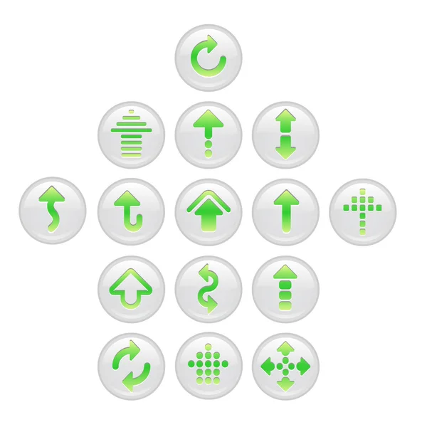 Conjunto de botões de seta —  Vetores de Stock