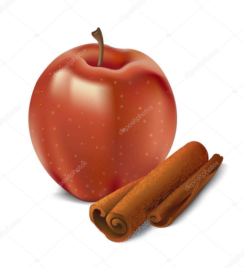 Apple  and cinnamon