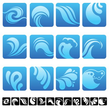 Su ve sembolleri ile ayarla simgesini