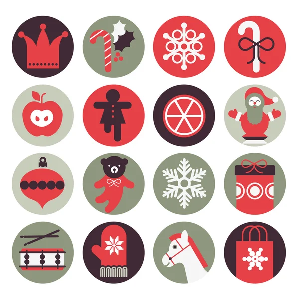 Christmas gifts icons — Stock Vector