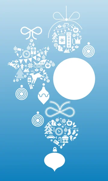 Bolas de cristal de Navidad — Vector de stock