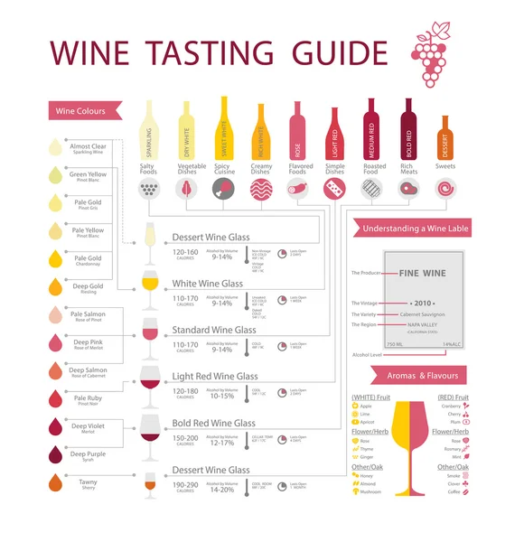 Guide des vins — Image vectorielle