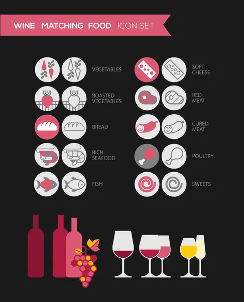 Vína info grafika — Stockový vektor