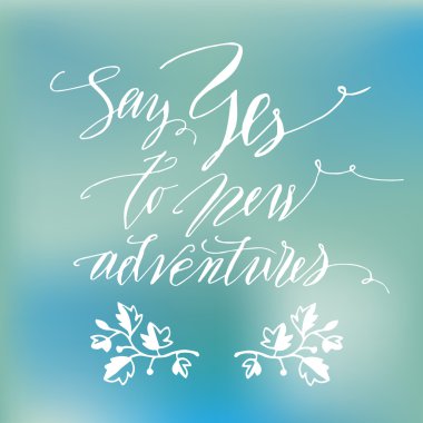 Inspirational Alıntı el yazısı