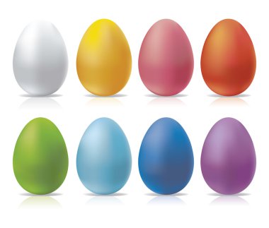 Dekoratif boyalı Paskalya yumurtaları