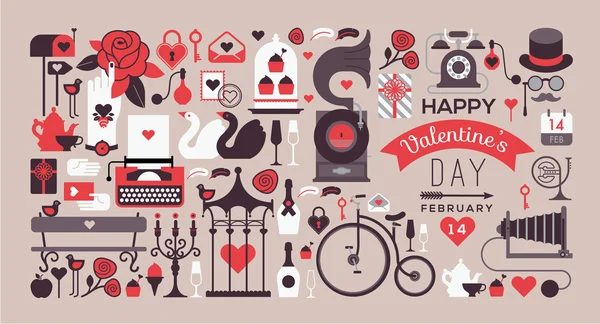 День святого Валентина дизайн — стоковый вектор