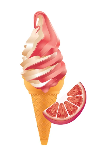 Ice cream illustration — Stock Vector
