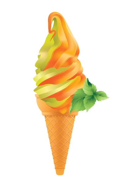 Ice cream illustration — Stock Vector