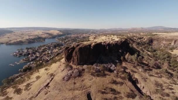 Aerial. Mountain Sequoia National Park, California — Stock Video