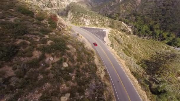 Lamborghini Gallardo en Angeles Crest Hwy — Vídeos de Stock