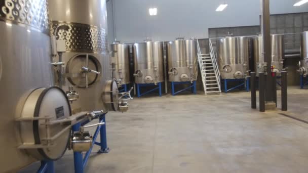 Steadicam Azienda Agricola per la produzione di vino. Industria alimentare . — Video Stock