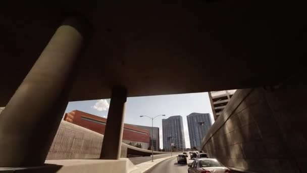 Steadicam πυροβολούν τον δρόμο στο Λας Βέγκας — Αρχείο Βίντεο