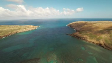 Hava ateş Huilua göl Kahana Bay Beach Park '. Honolulu. Hawaii.
