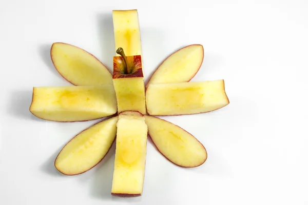 Apple in flower cut — Stock Photo, Image