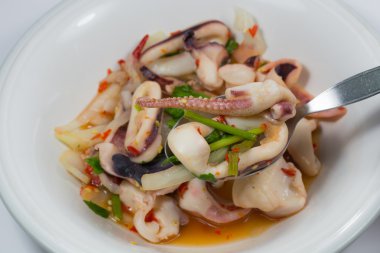 Tay kalamar salatası 