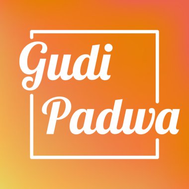 Mutlu Ugadi Gudi Padwa kartı