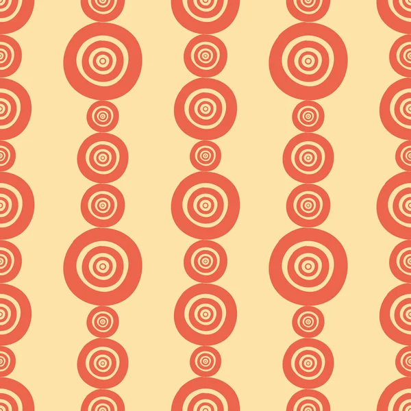Cirkel geometrische Hand Drawn Ornament Afrika naadloze patroon — Stockvector