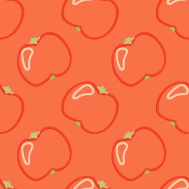 Domates Seamless Modeli çocuğun stili elle çizilmiş