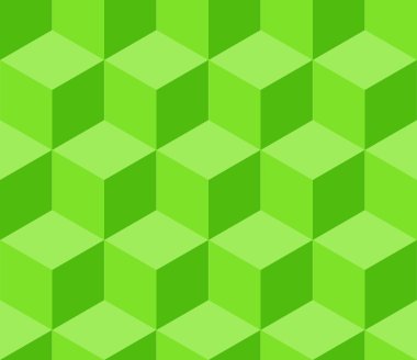 Yeşil kübik seamless modeli