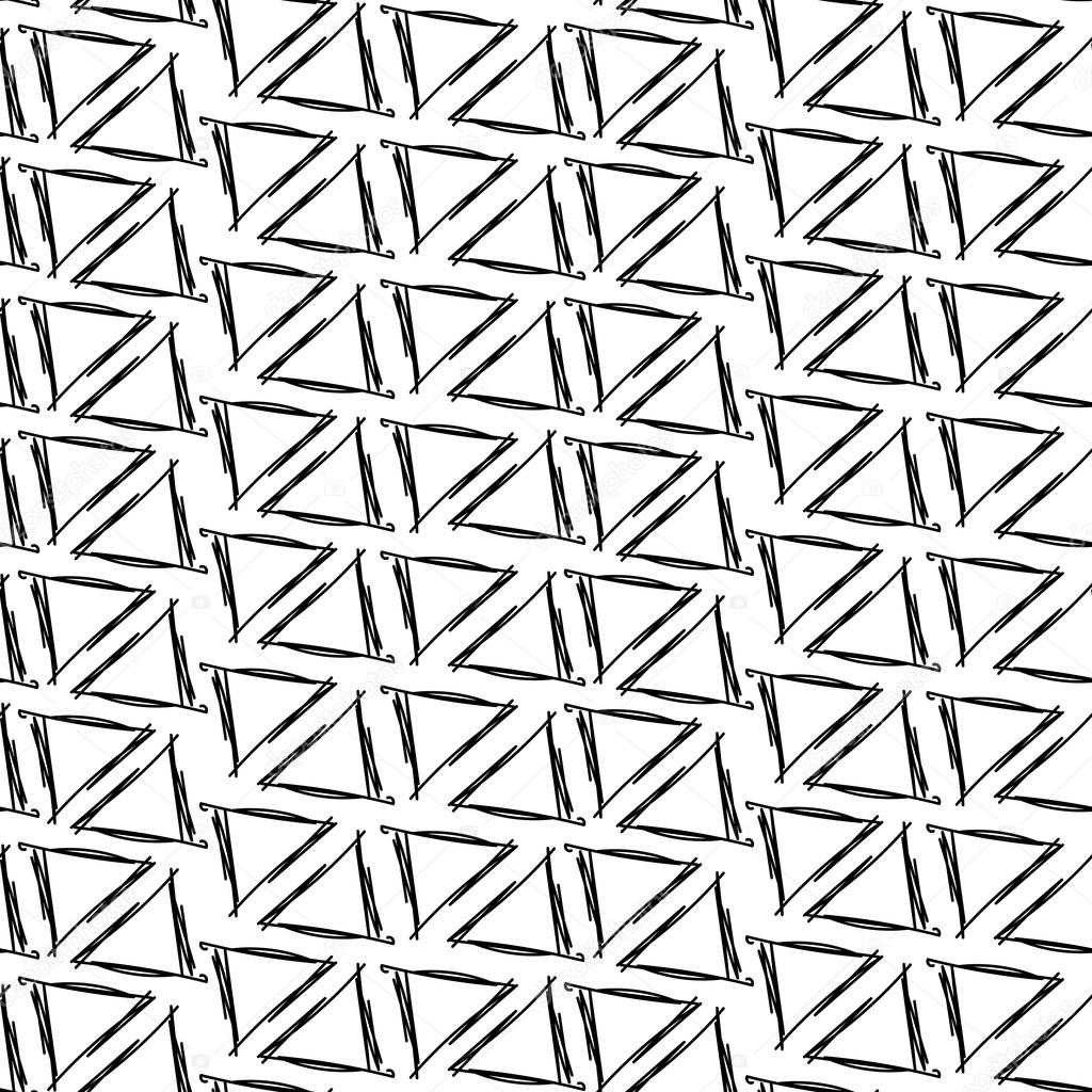 Ink drawing triangles simple background seamless pattern Stock Vector Image  by ©tommarkov #97555726