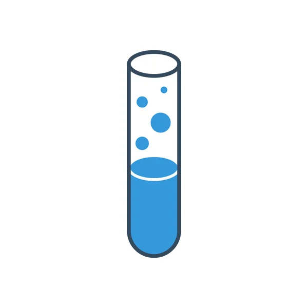 Test-tube icon isolated on white background — Stock Vector