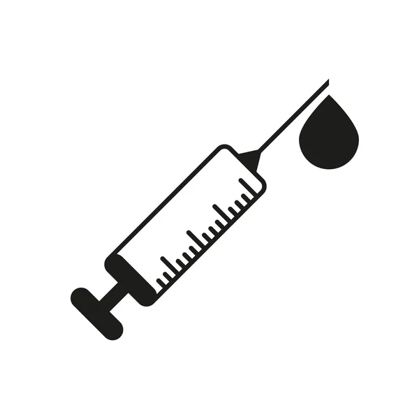 Vector syringe icon — Stock Vector