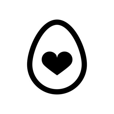 Simge Paskalya yumurtaları renksiz. Tatil simgesi.