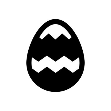 Simge Paskalya yumurtaları renksiz. Tatil simgesi.