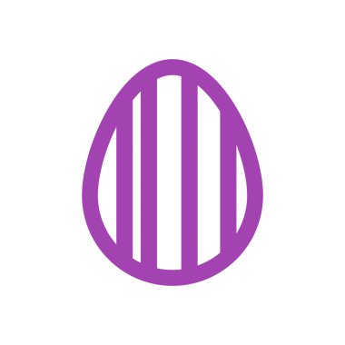 Paskalya yumurtası renkli tatil simge izole