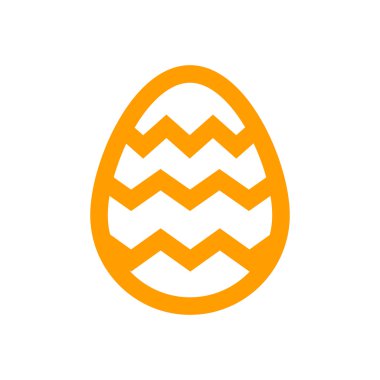 Paskalya yumurtası renkli tatil simge izole