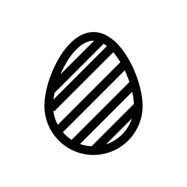 Икона Пасхальные яйца без цвета. Значок праздника . — стоковый вектор
