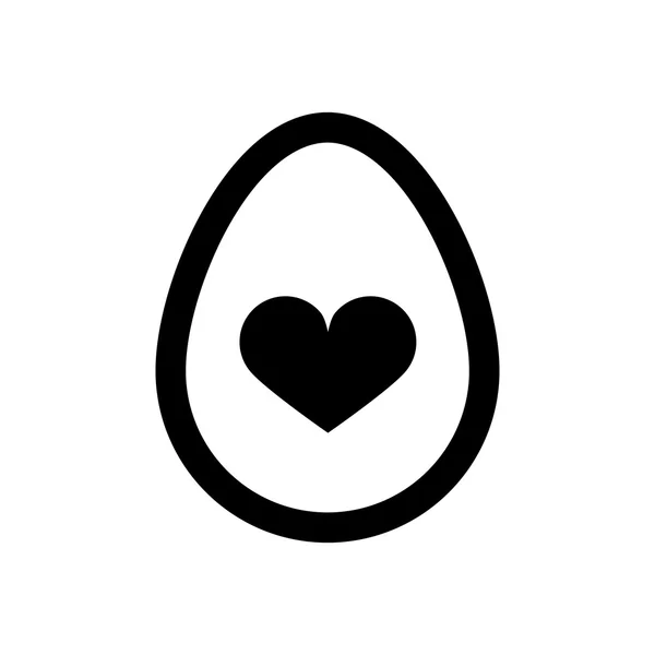 Icono huevos de Pascua sin color. Icono de vacaciones . — Vector de stock