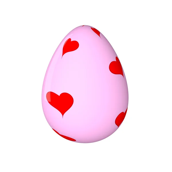 Пасхальное яйцо. Накрашена. 3D объект. Отрисовка. Пасхальный праздник . — стоковое фото