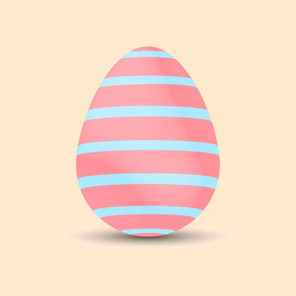Huevo de Pascua. Ilustración. Pintado. Vacaciones de Pascua. Vector . — Vector de stock