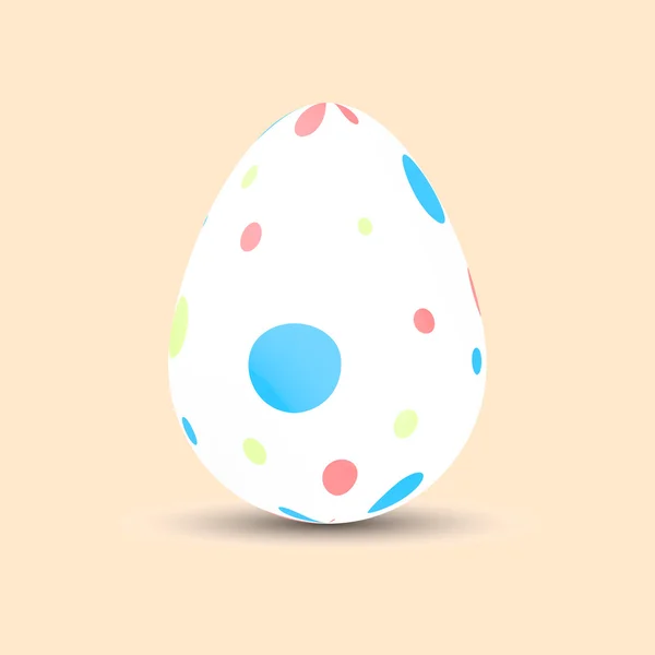 Huevo de Pascua. Ilustración. Pintado. Vacaciones de Pascua. Vector . — Vector de stock