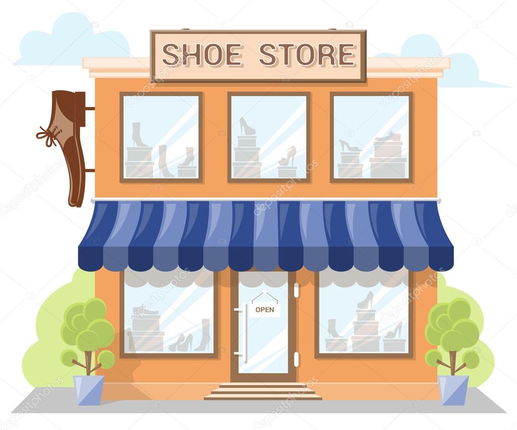 Shoe Store Building Clipart